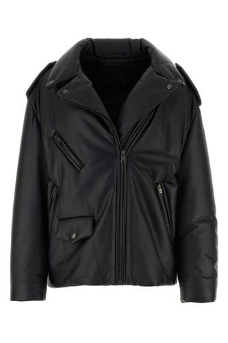 Prada Leather Padded Jacket - Prada - Modalova