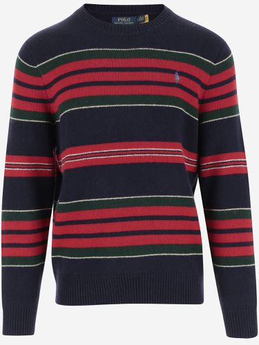 Wool And Cashmere Sweater With Striped Pattern - Polo Ralph Lauren - Modalova