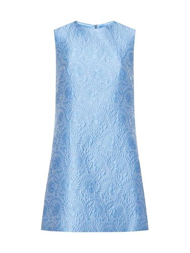 Floral Quilted Jacquard Mini A-line Dress - Dolce & Gabbana - Modalova