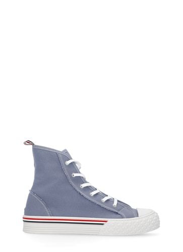 Sneakers In Light Blue Canvas - Thom Browne - Modalova