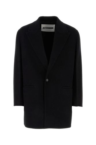 Jil Sander Black Wool Blend Coat - Jil Sander - Modalova