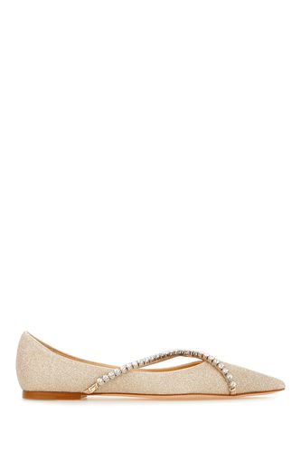 Embellished Leather Genevi Flat Ballerinas - Jimmy Choo - Modalova