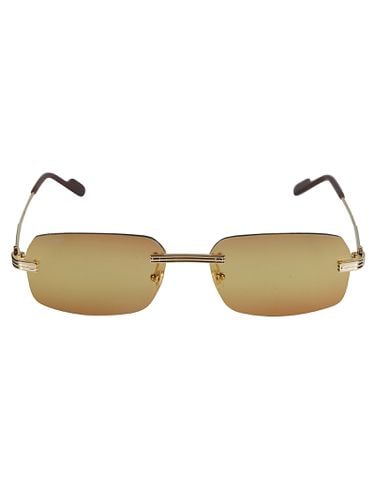 Straight Bridge Rimless Sunglasses - Cartier Eyewear - Modalova