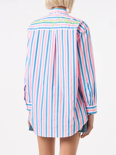 Striped Cotton Shirt With Dreaming St. Barth Embroidery - MC2 Saint Barth - Modalova