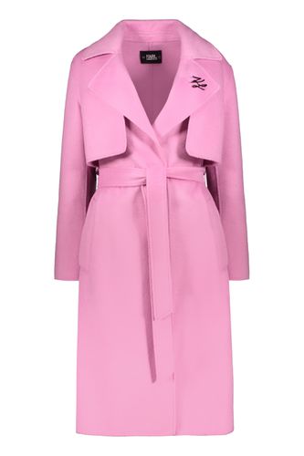 Karl Lagerfeld Belted Coat - Karl Lagerfeld - Modalova