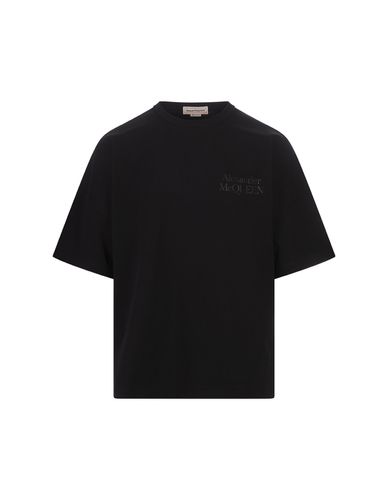 Oversized Logo T-shirt In - Alexander McQueen - Modalova