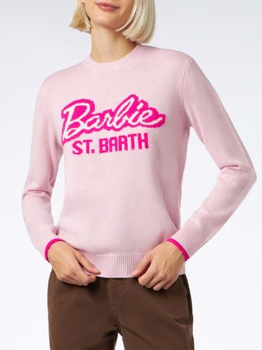 Woman Crewneck Sweater With Barbie Print Barbie Special Edition - MC2 Saint Barth - Modalova