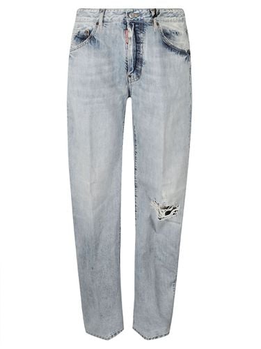 Dsquared2 Distressed Straight Jeans - Dsquared2 - Modalova