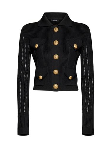 Balmain Logo Buttons Cardigan - Balmain - Modalova