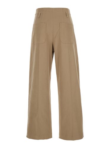 Manon Pants With Plisse In Cotton Woman - Tela - Modalova