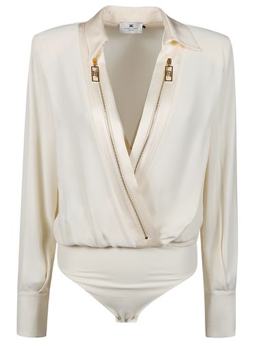 Long Sleeve Bodysuit Shirt - Elisabetta Franchi - Modalova