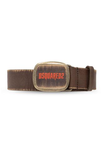 Dsquared2 Logo Buckle Vintage Belt - Dsquared2 - Modalova