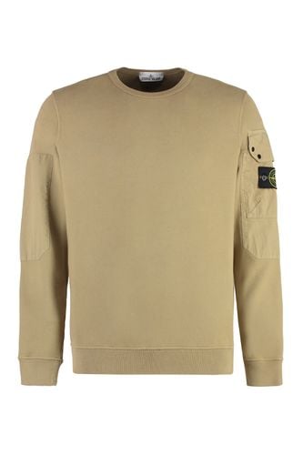 Logo Detail Cotton Sweatshirt - Stone Island - Modalova