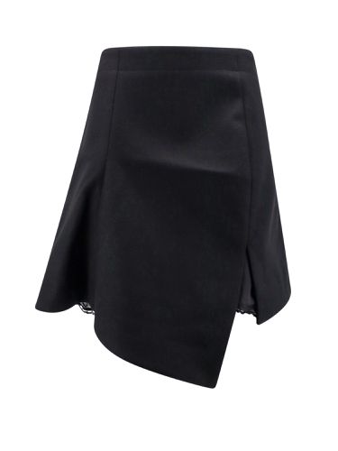 Sacai Black Wool Skirt - Sacai - Modalova