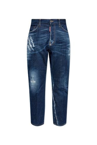 Distressed Straight-leg Jeans - Dsquared2 - Modalova