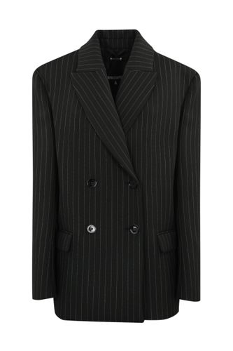 Pinstripe Flannel Peacoat - Patrizia Pepe - Modalova