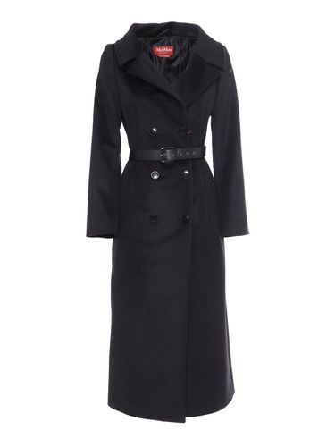 Double-breasted Belted Coat - Max Mara Studio - Modalova