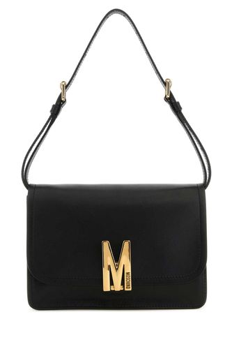 Black Leather M Bag Shoulder Bag - Moschino - Modalova