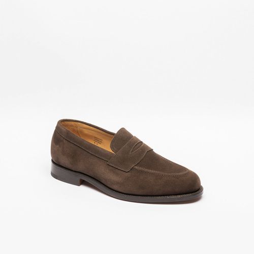 Tricker's Brown Suede Penny Loafer - Tricker's - Modalova