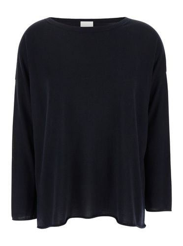 Pullover With Boart Neckline In Wool Woman - Allude - Modalova