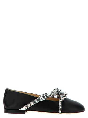 Crystal Studs Ballet Flats - Mach & Mach - Modalova