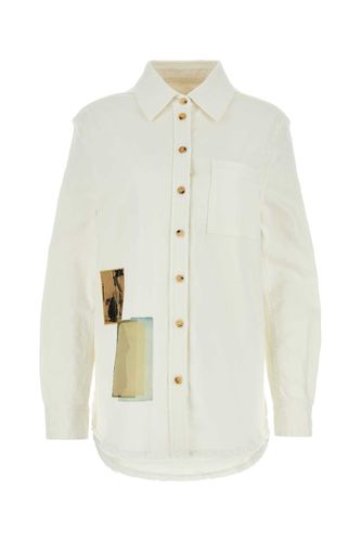 Lanvin White Stretch Denim Shirt - Lanvin - Modalova