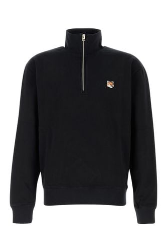 Fox Head Patch Comfort Half Zip Sweatshirt - Maison Kitsuné - Modalova