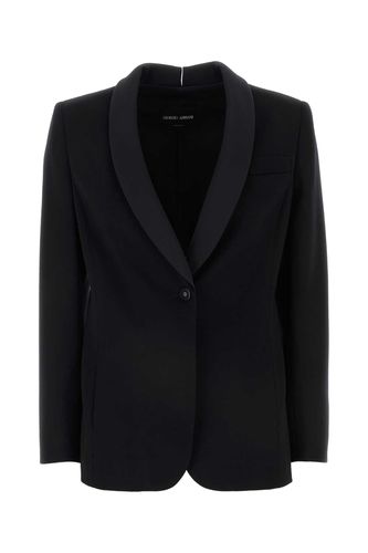 Giorgio Armani Black Wool Blazer - Giorgio Armani - Modalova