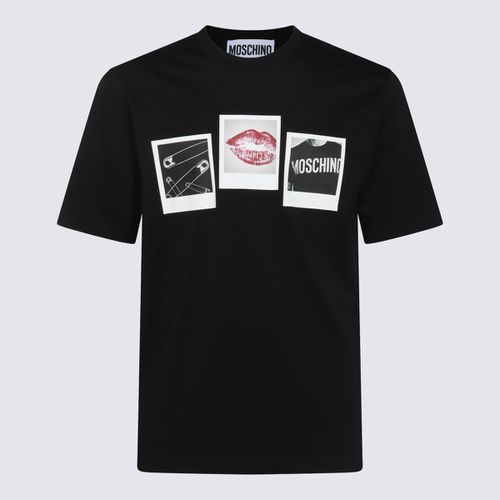 Moschino Black Cotton T-shirt - Moschino - Modalova