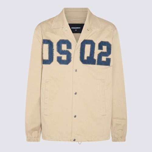 Stone Cotton Casual Jacket - Dsquared2 - Modalova