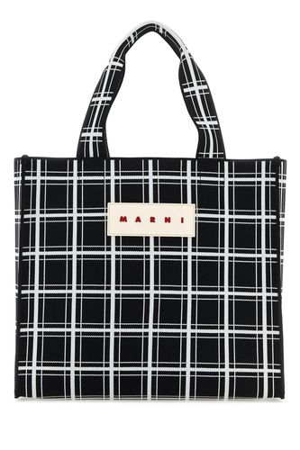 Embroidered Jacquard Shopping Bag - Marni - Modalova