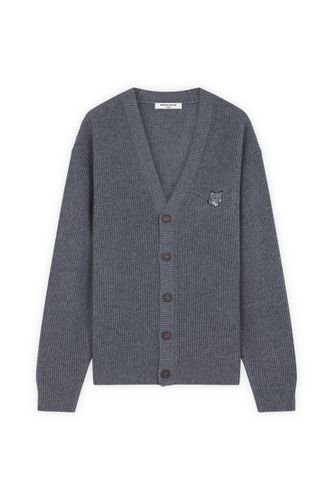 Bold Fox Head Patch Comfort Ribbed Cardigan - Maison Kitsuné - Modalova