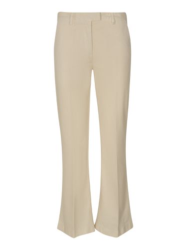 Slim Fit Flare Cuffs Trousers - Aspesi - Modalova