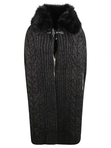 Ermanno Scervino Ribbed Furred Cape - Ermanno Scervino - Modalova