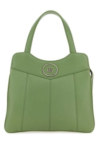 Sage Green Leather Small Petite Gg Handbag - Gucci - Modalova