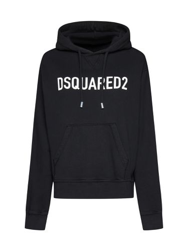 Cotton Sweatshirt With Hood And Logo - Dsquared2 - Modalova