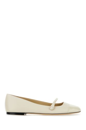 Ivory Nappa Leather Elisa Ballerinas - Jimmy Choo - Modalova