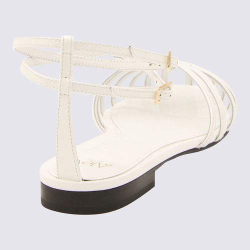 Alevì White Leather Elena Flats - Alevì - Modalova