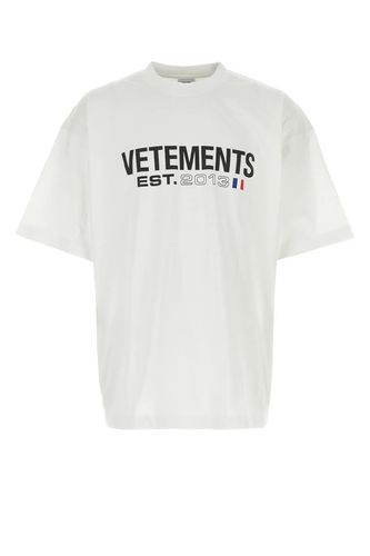 Cotton Oversize T-shirt - VETEMENTS - Modalova