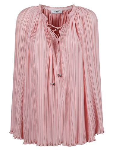 Lanvin Tie-neck Pleated Top - Lanvin - Modalova