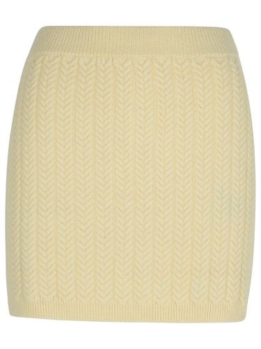 Earry1 White Wool Blend Skirt - SportMax - Modalova