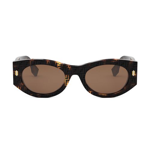 Fe40125i Fendi Roma 55e Havana Sunglasses - Fendi Eyewear - Modalova