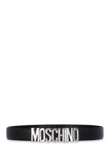 Moschino Logo Lettering Buckle Belt - Moschino - Modalova