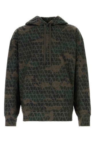 Printed Cotton Blend Sweatshirt - Valentino Garavani - Modalova