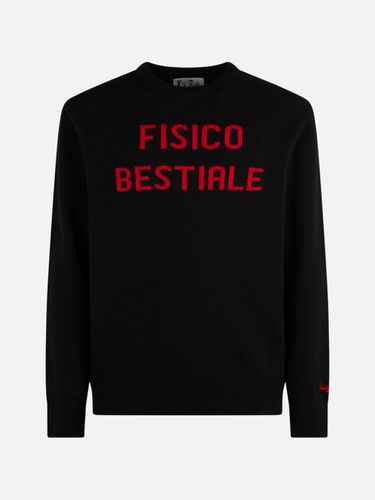 Man Crewneck Sweater With Fisico Bestiale Jacquard Print Niki Dj Special Edition - MC2 Saint Barth - Modalova