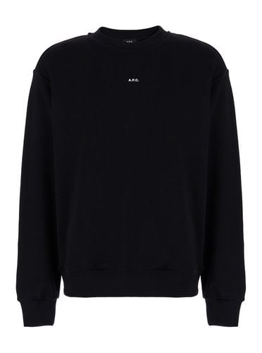 A. P.C. Crewneck Sweatshirt With Micro Logo In Jersey Man - A.P.C. - Modalova