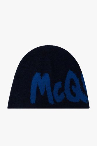 Logo Embroidered Knit Beanie - Alexander McQueen - Modalova