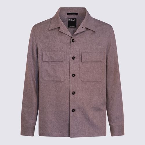 Zegna Grey Cashmere Casual Jacket - Zegna - Modalova