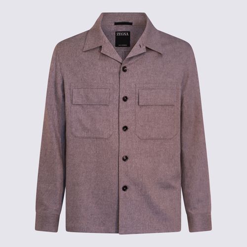 Zegna Grey Wool Casual Jacket - Zegna - Modalova