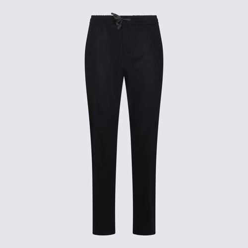 Canali Black Wool Pants - Canali - Modalova